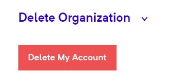 Delete Organization