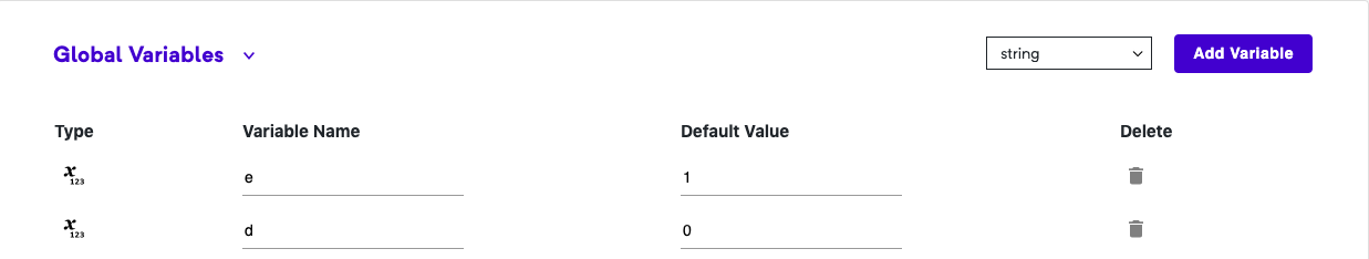 Defining Global Variables